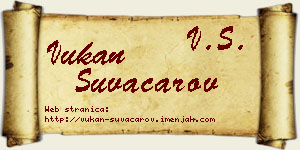 Vukan Suvačarov vizit kartica